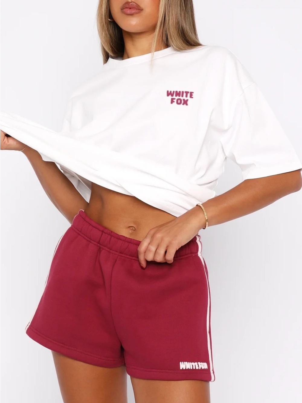 White Fox 11th Street Out & About Lounge Shorts Raspberry Jelly XL